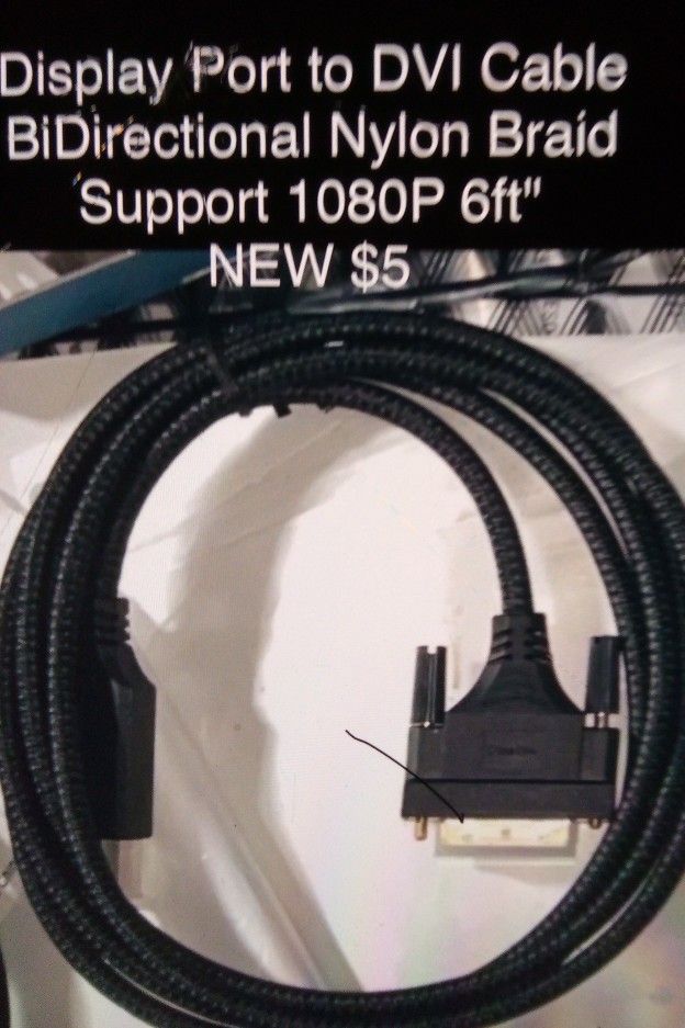 Display Port DVI Cable NEW