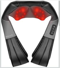 Nekteck Neck and Back Massager with Heat Not Cordlesa (box opened)