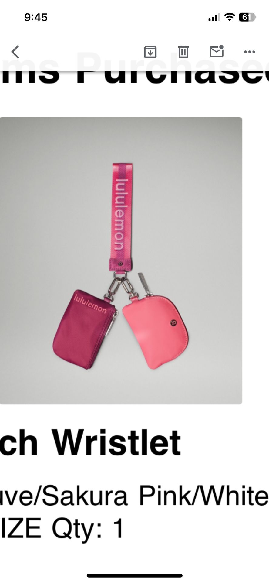 Lululemon Keychain