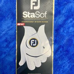 New Footjoy Mens Stasof Left Hand Golf Glove Size Large Traction2 Advanced Performance Leather All Climate Grip Mesh Golfing Sport Flex Outdoors Hobby