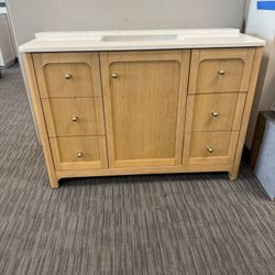 48” Bathroom Vanity In Wood Color 