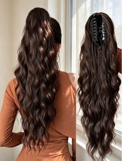 Long Wavy Claw Clip Ponytail Hair Extension