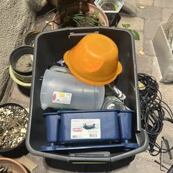 Bin Full Of Miscellaneous Dishes