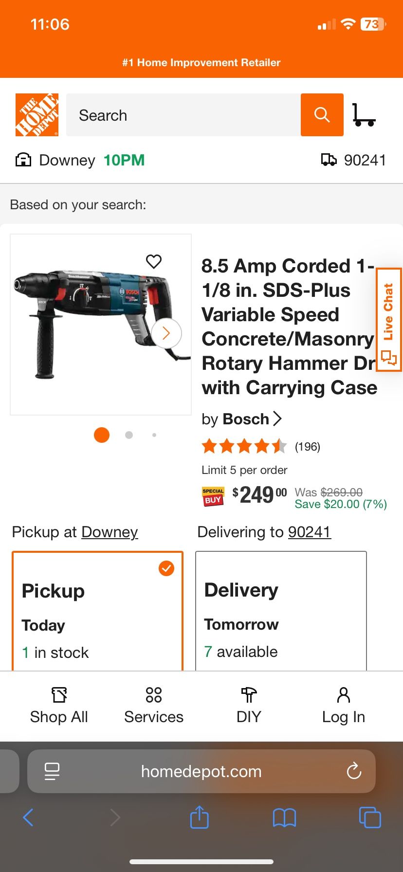 Bosch Hammer Drill 