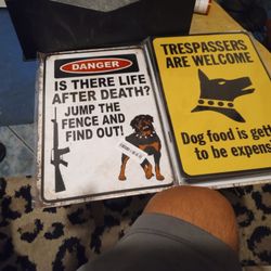 Warning Metal Signs