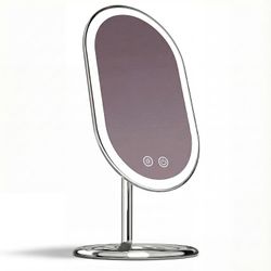 LED Lighted Vanity Makeup Mirror, Rechargeable