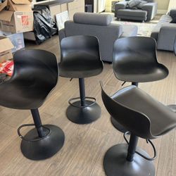 Black Bar Stools (5 Pcs)