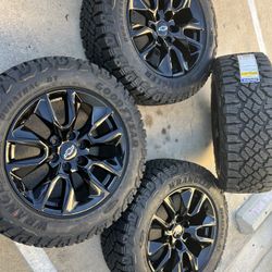 New Chevy Silverado Rims And Tires 20” Oem Factory Wheels Rines Y Llantas Nuevas Para Silverado Tahoe RST Avalanche Suburban GMC Sierra Yukon 