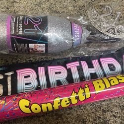21st Birthday Crown Sash And Confetti Poppers 