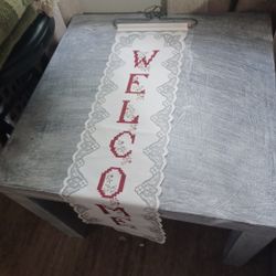 Janine Babich Designs Welcome Friends Wall Hanging Design 