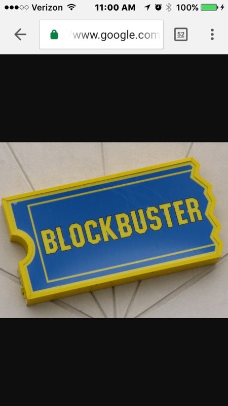 Vintage Blockbuster sign 4ft x 8ft lighted