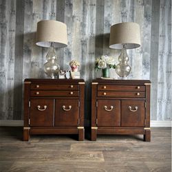🌺 Newly Refinished Quality Lane Furniture Nightstands/ Details Below ⬇️/ I Can Deliver 