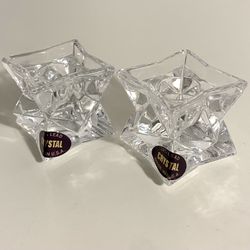 Lead Crystal Candle Holders