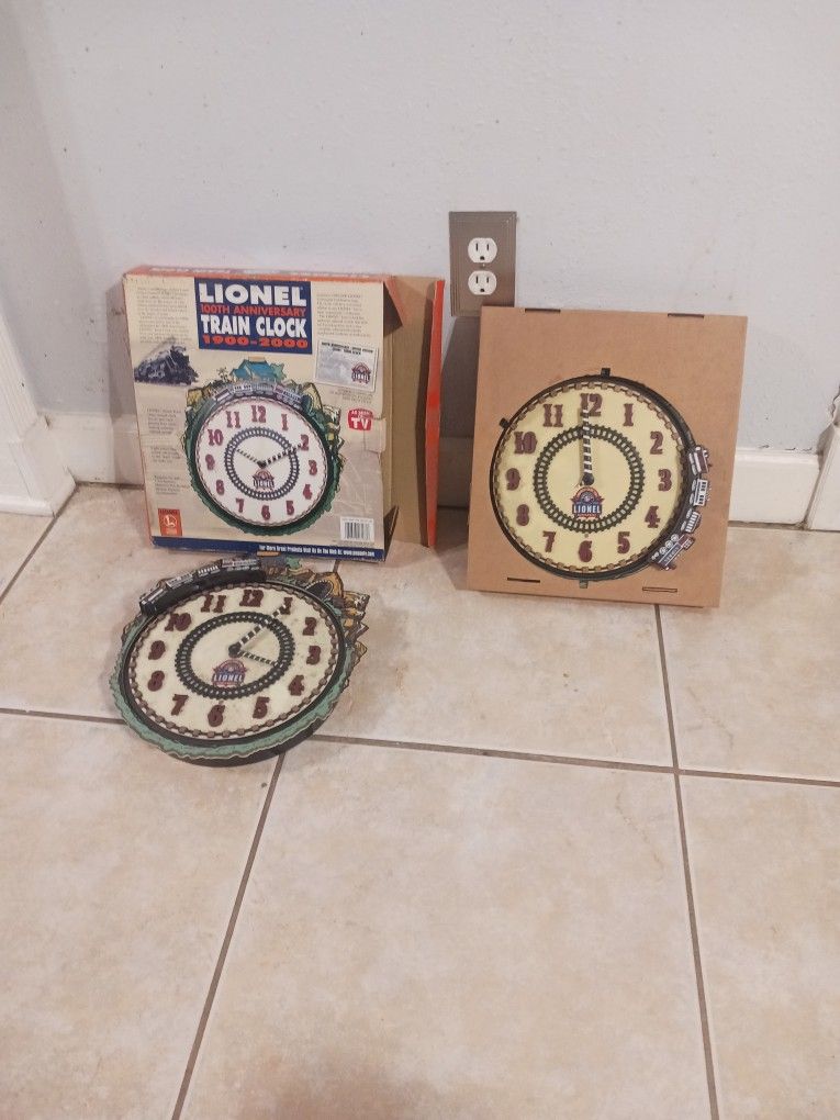 Lionel Train Clocks 100th Anniversary Clocks
