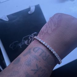 Rose Gold Tennis Chain & Bracelet