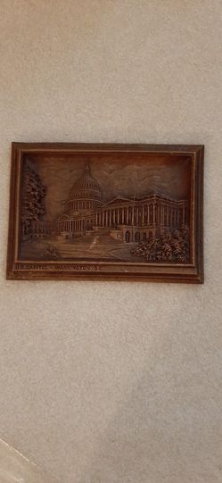 Vintage Washington DC plastic mold form
