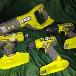 Ryobi Tools Lot- LIKE NEW
