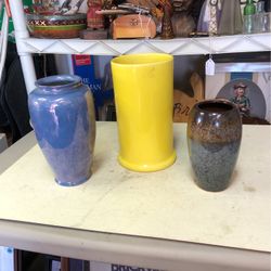 Vintage Vases 10$ Each 7,8,9” Tall