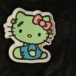 Zombie Hello Kitty Plate