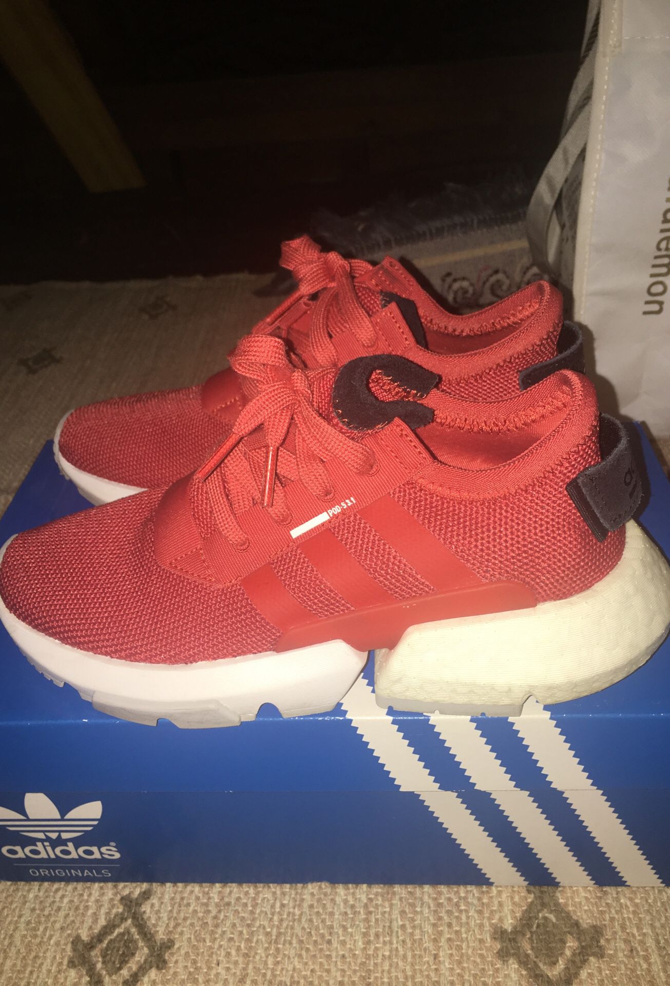 RED ADIDAS POD-S3.1.3 SHOES