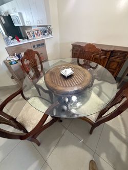 Dinning Table Set and Cabinet