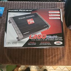 Power Acoustic CB4 channel 1,200 brand new amplifier.