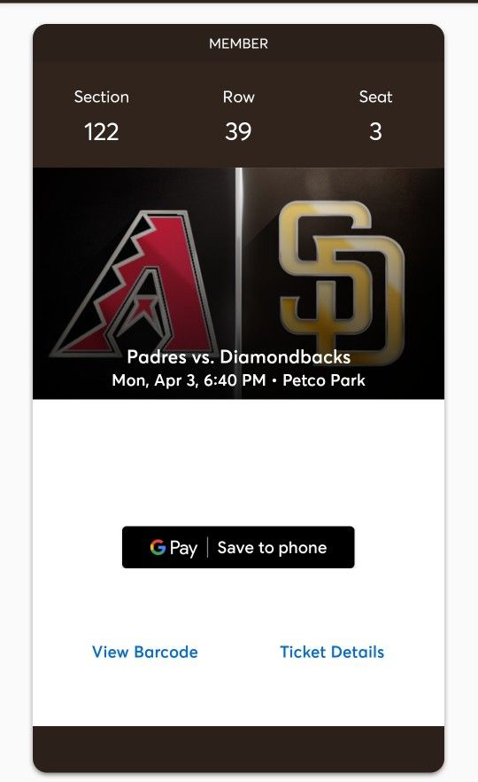 Padres Tickets