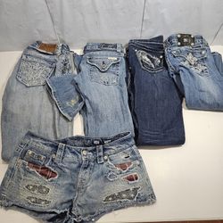 5 Pair Miss Me / Adiktd Jeans Pants Shorts 