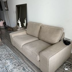 Beige IKEA KIVEK SOFA (retail 900) 