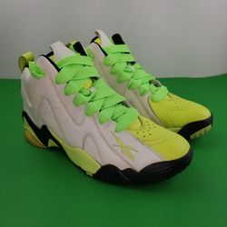 Reebok Kamikaze II Mid Neon Yellow They Glow In The Dark Size 8 V51846 Lime Time