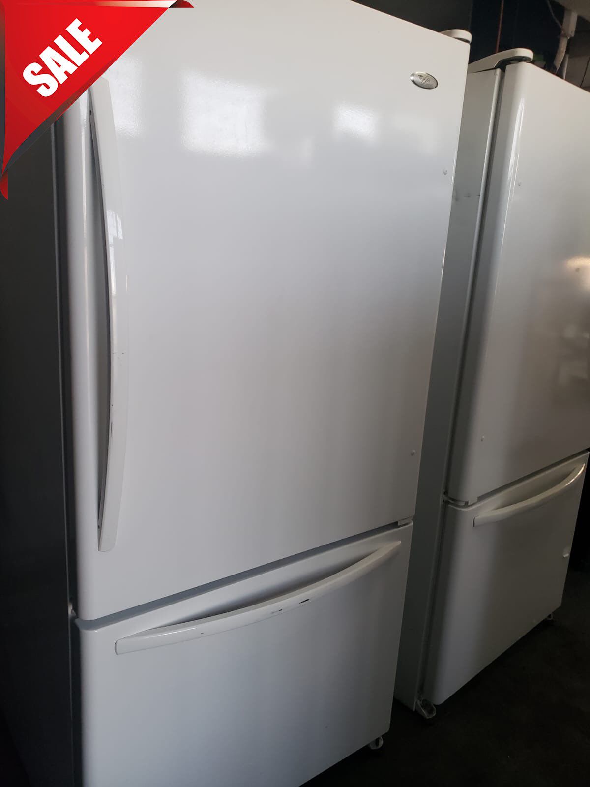 🌟🌟Bottom Freezer Refrigerator Fridge Whirlpool White #832🌟🌟