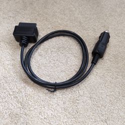 OBD reader to cigarette lighter adapter