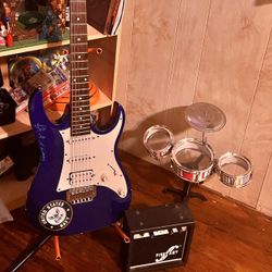 Blue Gio Ibanez Guitar 