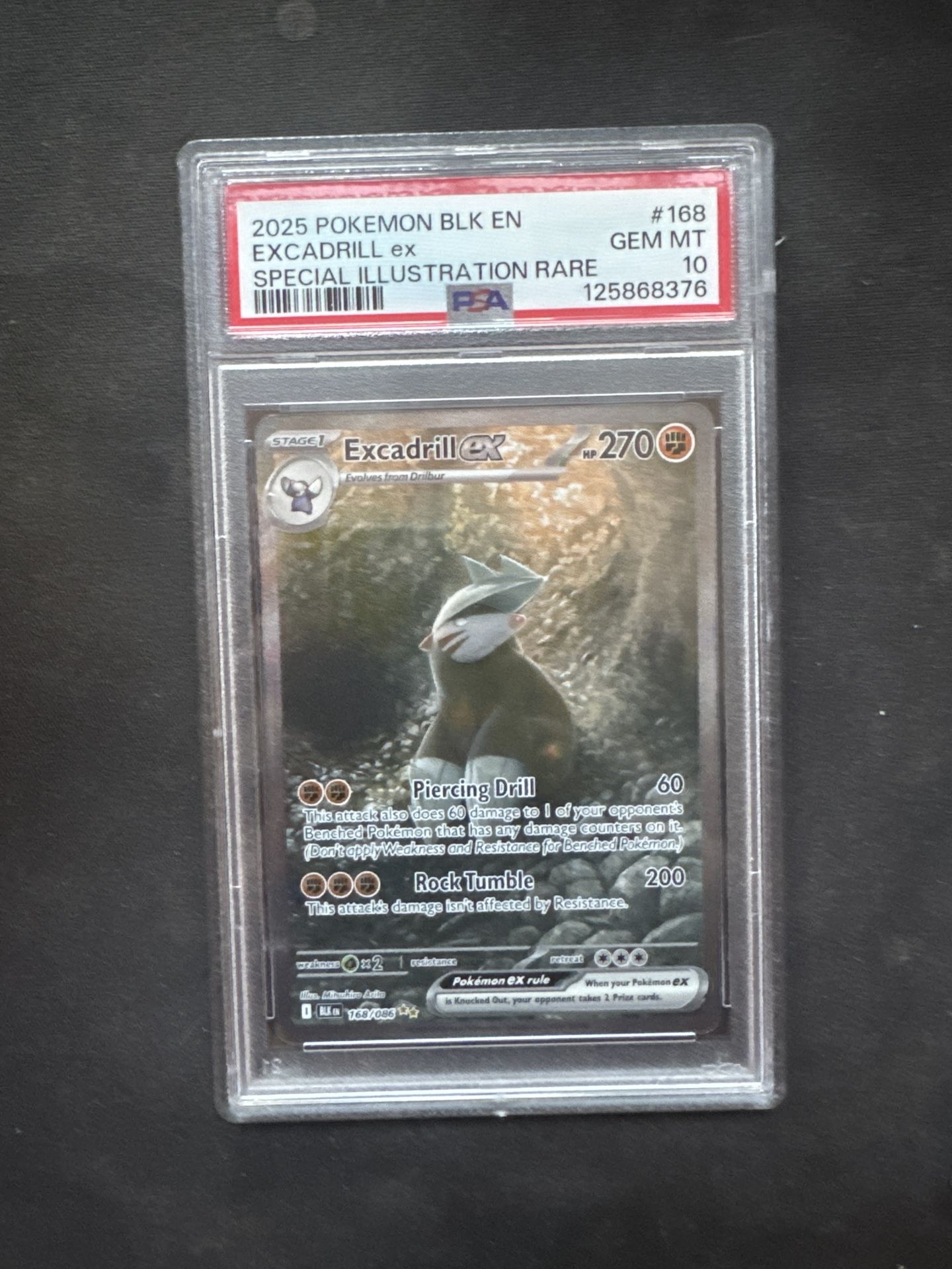 Excadrill ex SIR Black Bolt PSA 10 