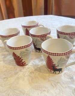 Set of 10 Northridge Cottage mugs