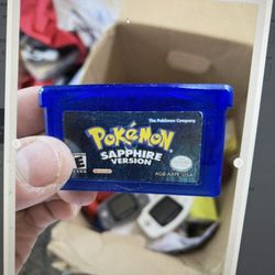 Pokémon: Sapphire Version Nintendo Game Boy Advance 2003 Tested, Dry Battery