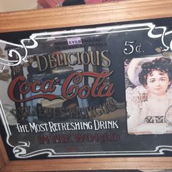 Vintage!  Collectible Coca Cola Mirror