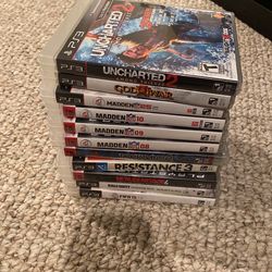 PS3 games Lot (11) Plus Controller