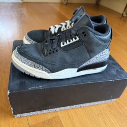 Jordon 3 Black Noirs 