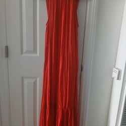 Orange Beautiful Long Dress
