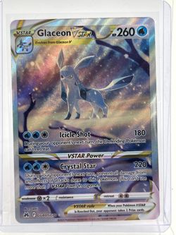 Pokémon TCG Crown Zenith Glaceon Vstar GG40 Holo English