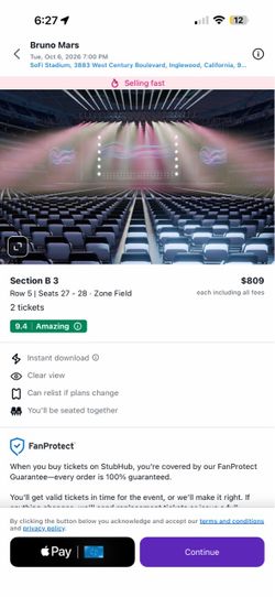 Bruno Mars Concert Tickets – SoFi Stadium 2026