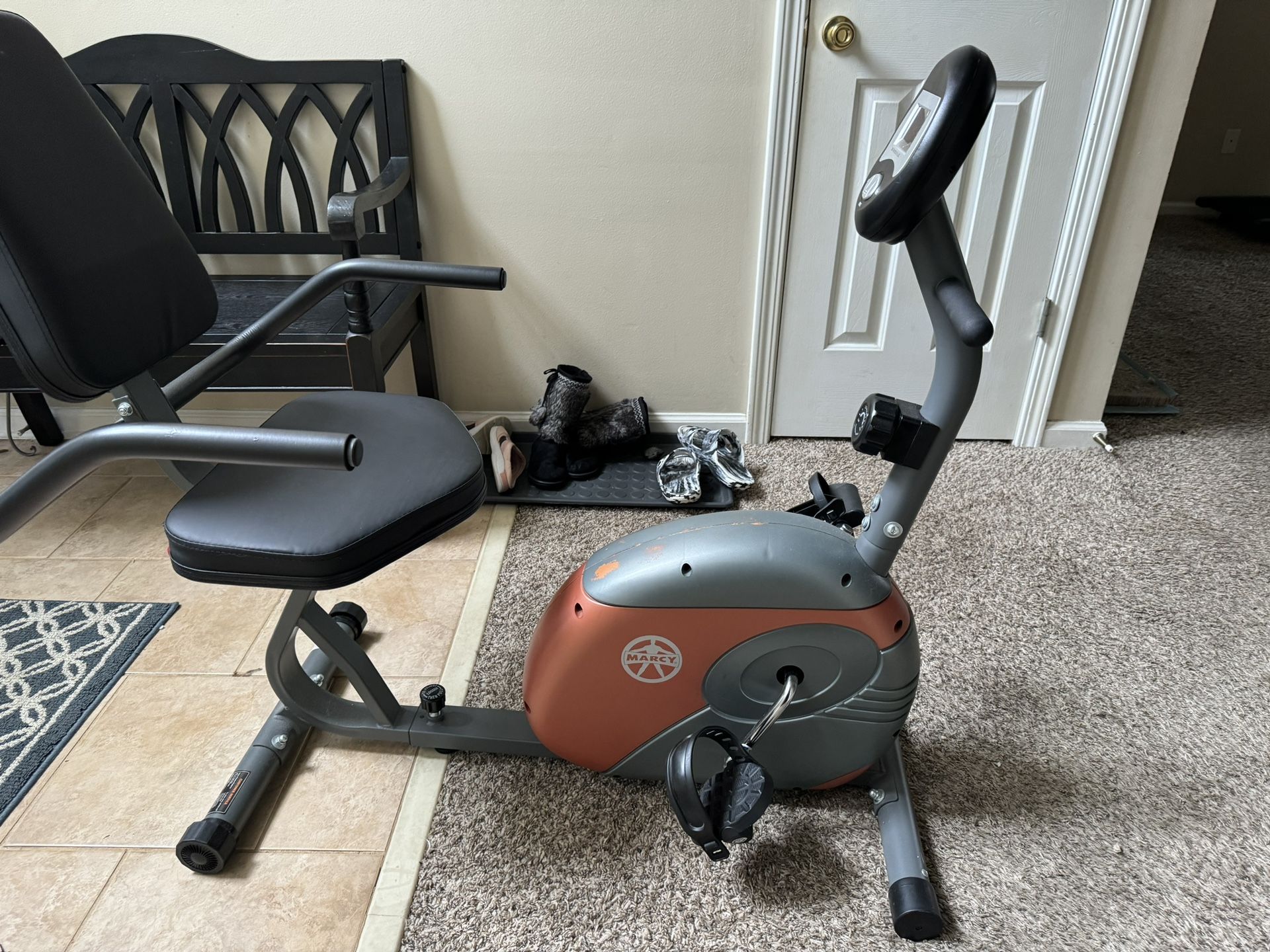 Marcy Recumbent Exercise Bike with Resistance 