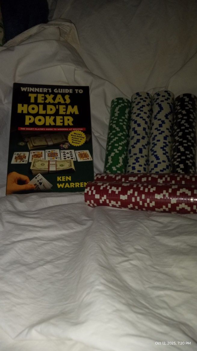 Clay Poker Chips,Texas Hold Em Poker Book