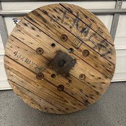 Wood Spool Table 