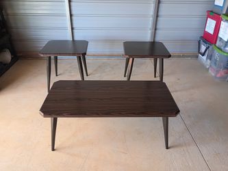 Ashley Furniture Fazani Dark Brown Occasional Table Set - 3( Free Delivery if Needed)