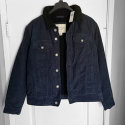Men's American Eagle Jacket XL Sherpa Corduroy