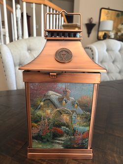 Thomas Kinkade Copper Decorative Lantern