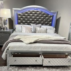 Hoffman 4 Pieces Bedroom Set Financing Available Same Day Delivery 