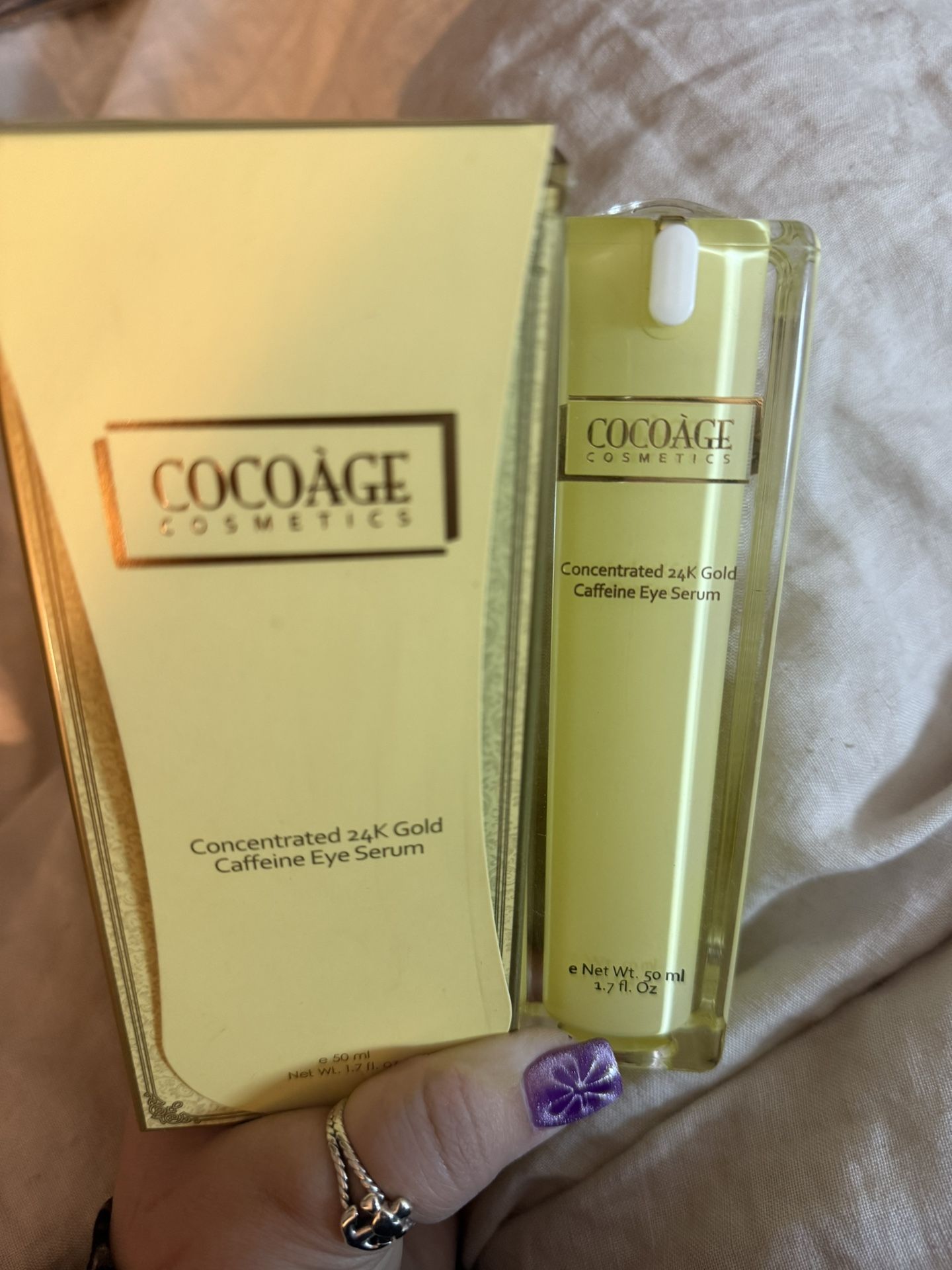New In Box Cocoage Cosmetics 24K Gold Caffeine Eye Serum $795.00 Retail!